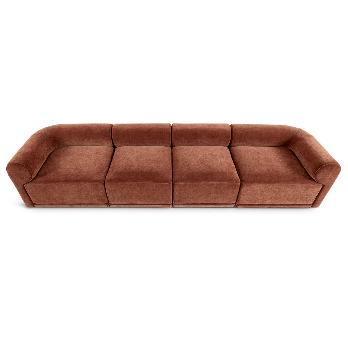 Tully 4 Seater Modular Sofa Cinnamon