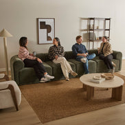 Tully 4 Seater Modular Sofa Olive