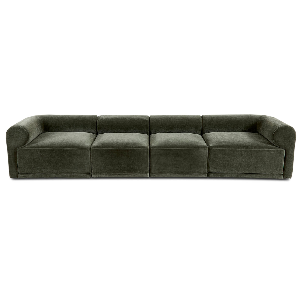 Tully 4 Seater Modular Sofa Olive
