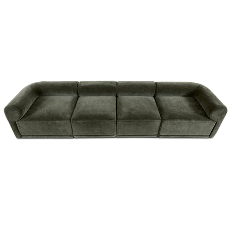 Tully 4 Seater Modular Sofa Olive