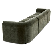 Tully 4 Seater Modular Sofa Olive