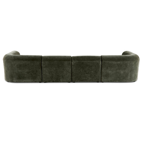 Tully 4 Seater Modular Sofa Olive