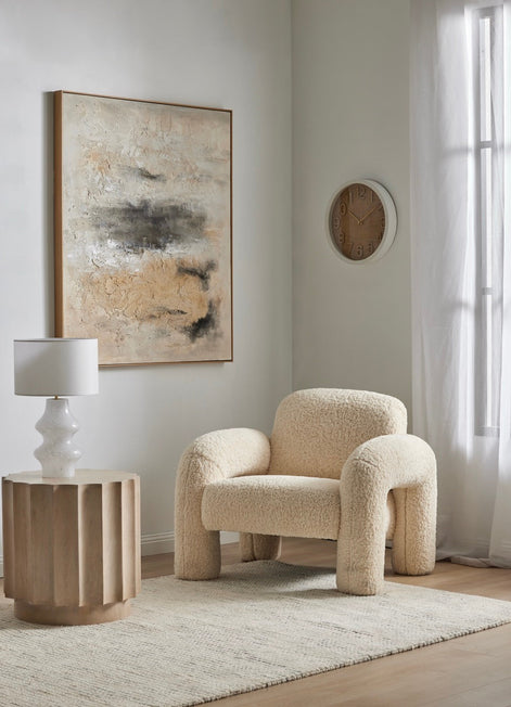 Wyatt Side Table White Wash