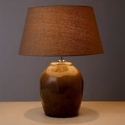 Amalfi Glossed Ceramic Table Lamp Grey