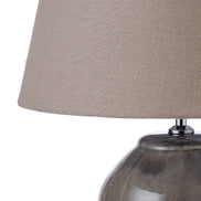Amalfi Glossed Ceramic Table Lamp Grey