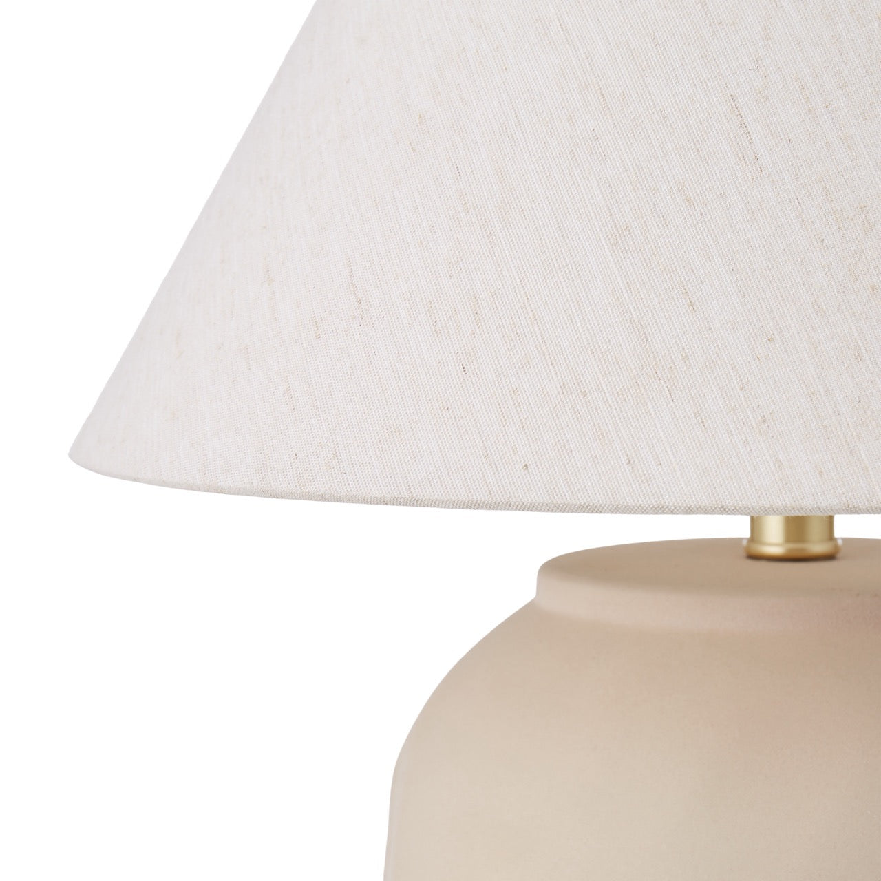 Amalfi Stone Effect Table Lamp Beige & White
