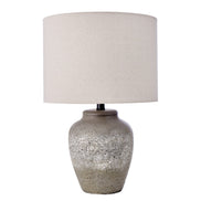 Amalfi Rustic Stone Table Lamp Stone & Cream