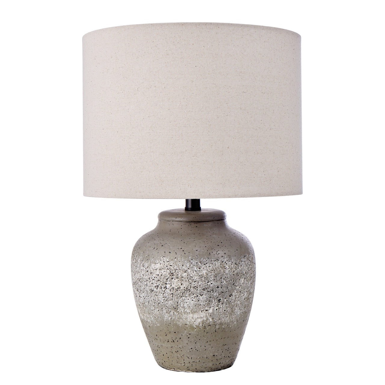Amalfi Rustic Stone Table Lamp Stone & Cream