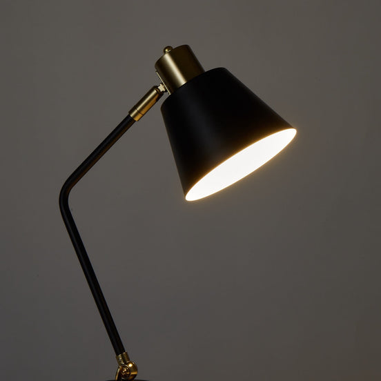 Amalfi Ford Metal Table Lamp Black