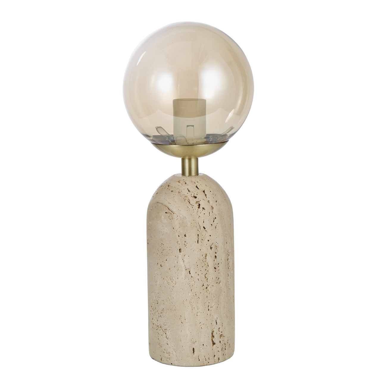 Amalfi Soloman Travertine Table Lamp Natural x2