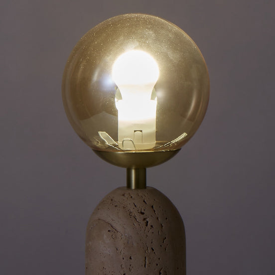 Amalfi Soloman Travertine Table Lamp Natural x2