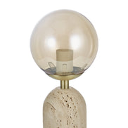 Amalfi Soloman Travertine Table Lamp Natural x2