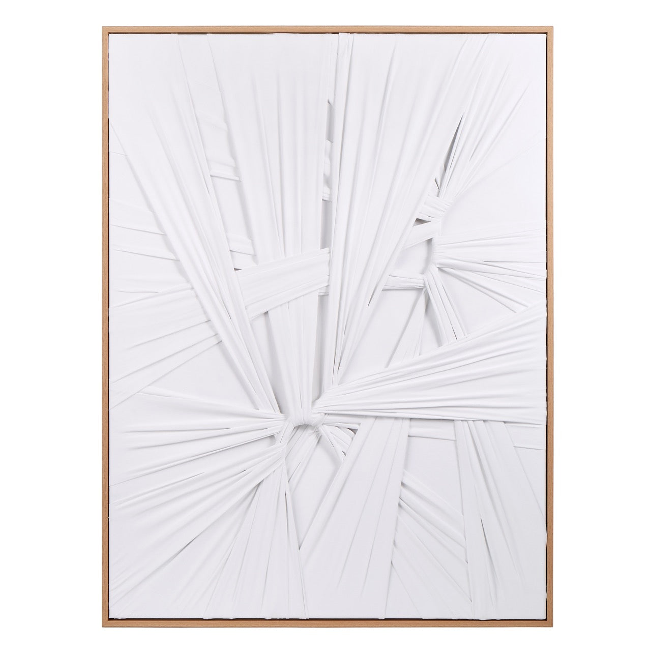 Amalfi Fabric Weave Wall Art White
