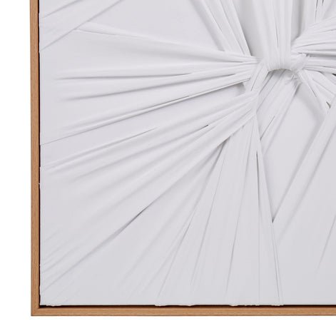 Amalfi Fabric Weave Wall Art White