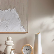 Ava Hand Painted Wall Art White & Natural
