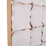Gingham Tile Hand Painted Wall Art Multi-Coloured