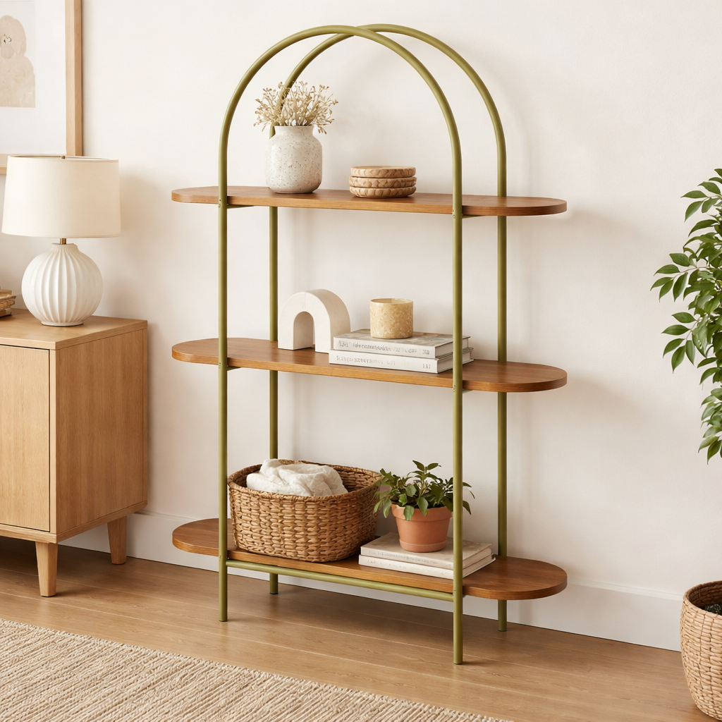 Anders Wood Shelves Green
