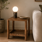 Boletto Wood Side Table 51x51cm