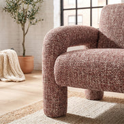 Matilda Armchair Chocolate Chunky Chenille Espresso