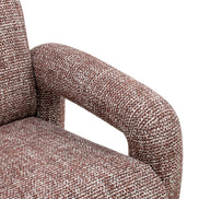 Matilda Armchair Chocolate Chunky Chenille Espresso