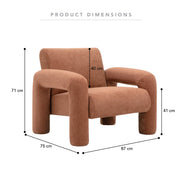 Matilda Armchair Rust