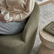 Sadie Swivel Armchair Green