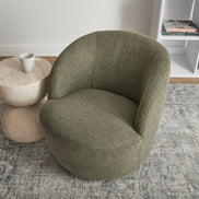 Sadie Swivel Armchair Green