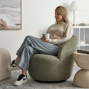 Sadie Swivel Armchair Green