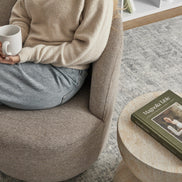 Sadie Swivel Armchair Mushroom