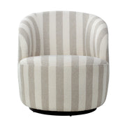 Sadie Swivel Armchair Natural Stripe