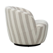 Sadie Swivel Armchair Natural Stripe