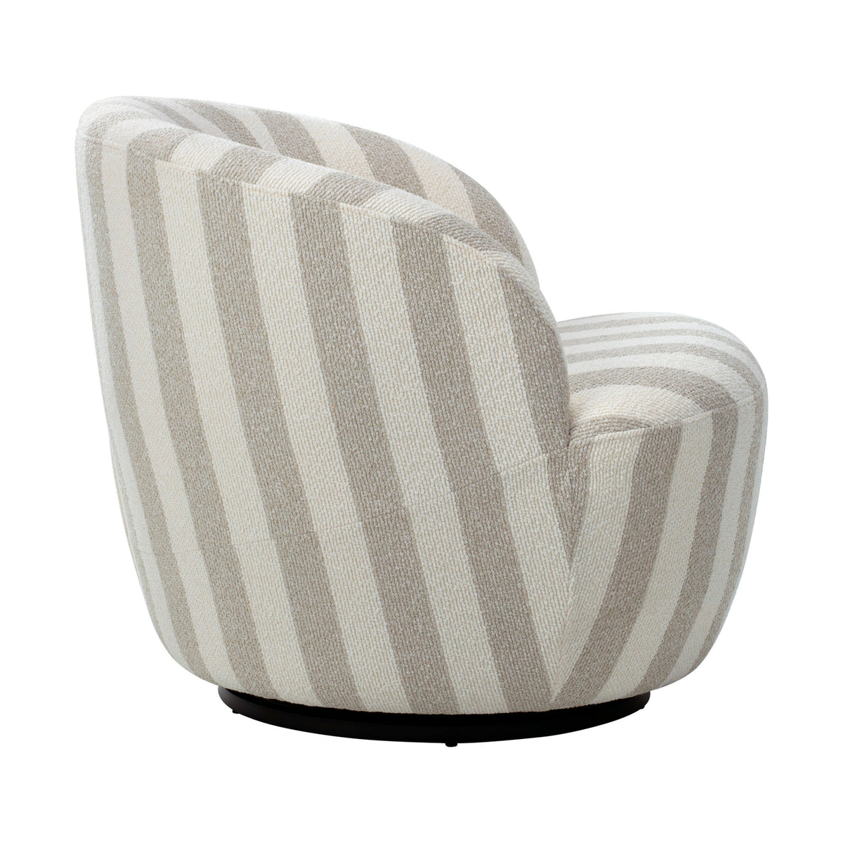Sadie Swivel Armchair Natural Stripe