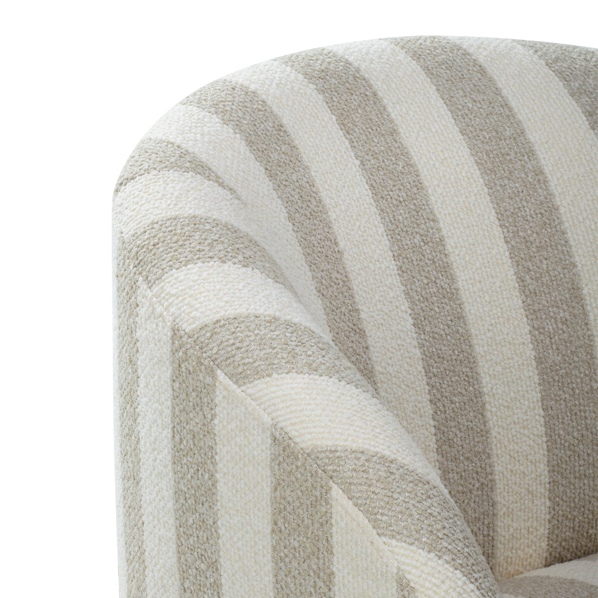 Sadie Swivel Armchair Natural Stripe
