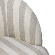 Sadie Swivel Armchair Natural Stripe