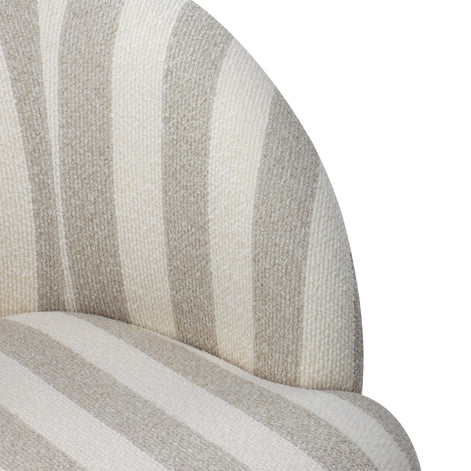 Sadie Swivel Armchair Natural Stripe