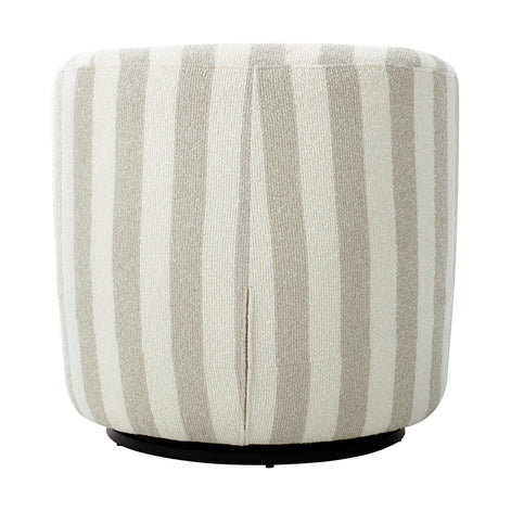 Sadie Swivel Armchair Natural Stripe