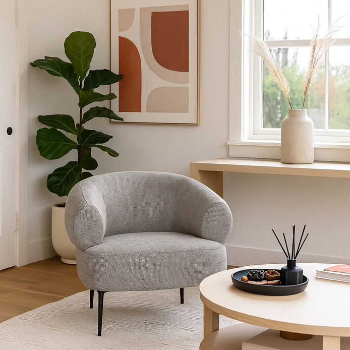 Eamon Armchair Grey & Black