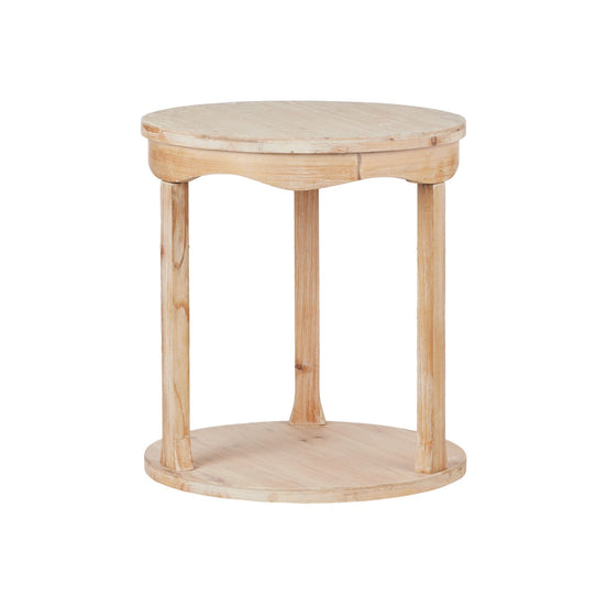 Lucia Side Table White Wash