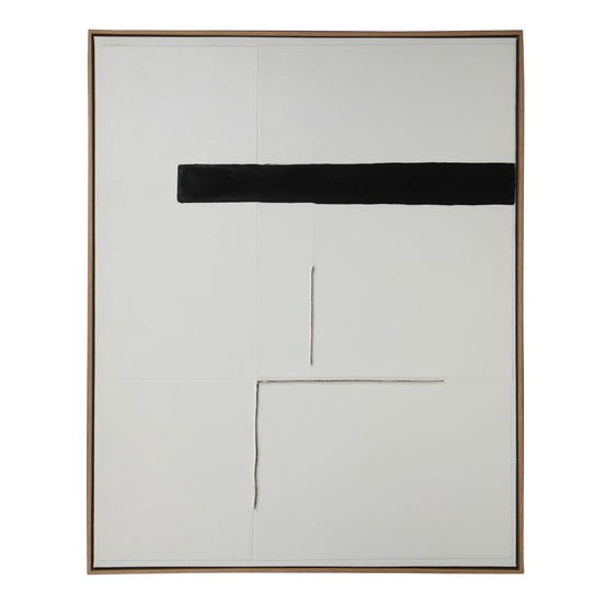 Gabel Hand Painted Wall Art Cream