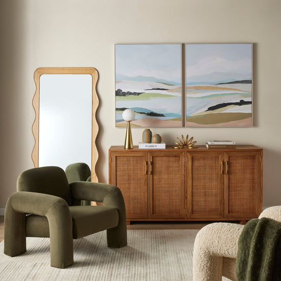 Byron Floor Mirror Natural