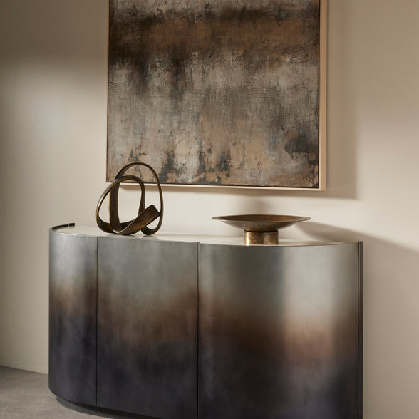 Harper Oxidized Metal Buffet Unit Black