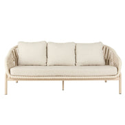 Elwood Outdoor 3 Seater Sofa Cream