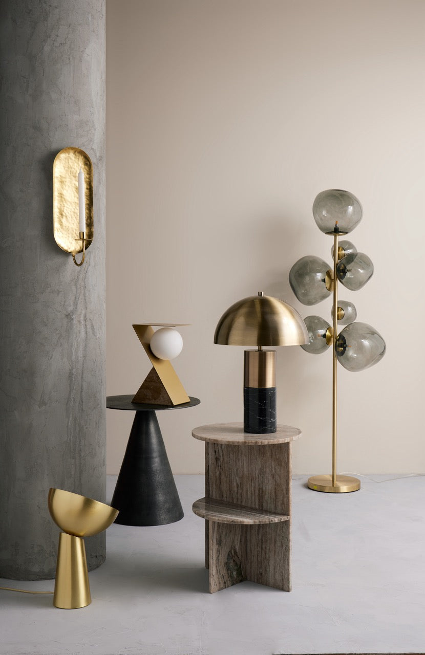 Amalfi Walter Domed Table Lamp Green