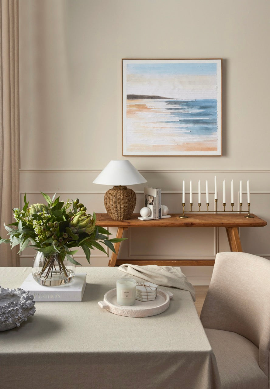 Amalfi Amaya Weave Table Lamp Natural