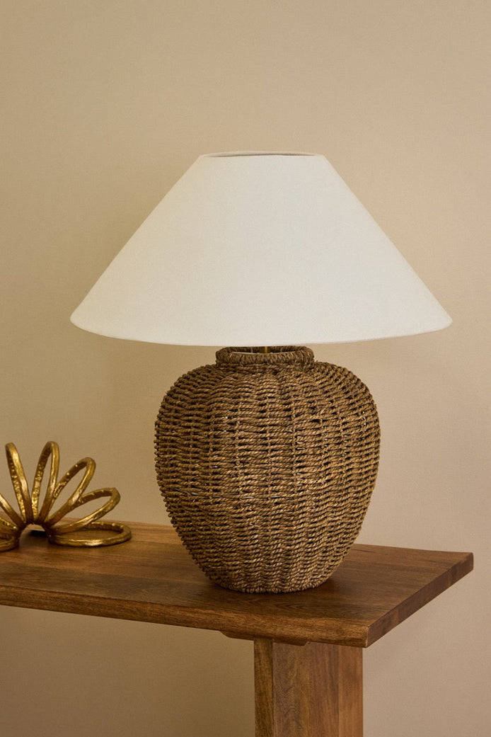 Amalfi Amaya Weave Table Lamp Natural