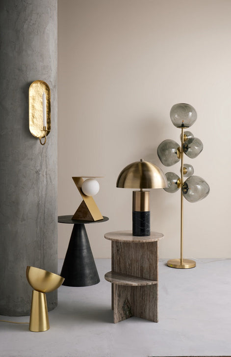 Grand Designs Hugh Table Lamp Gold
