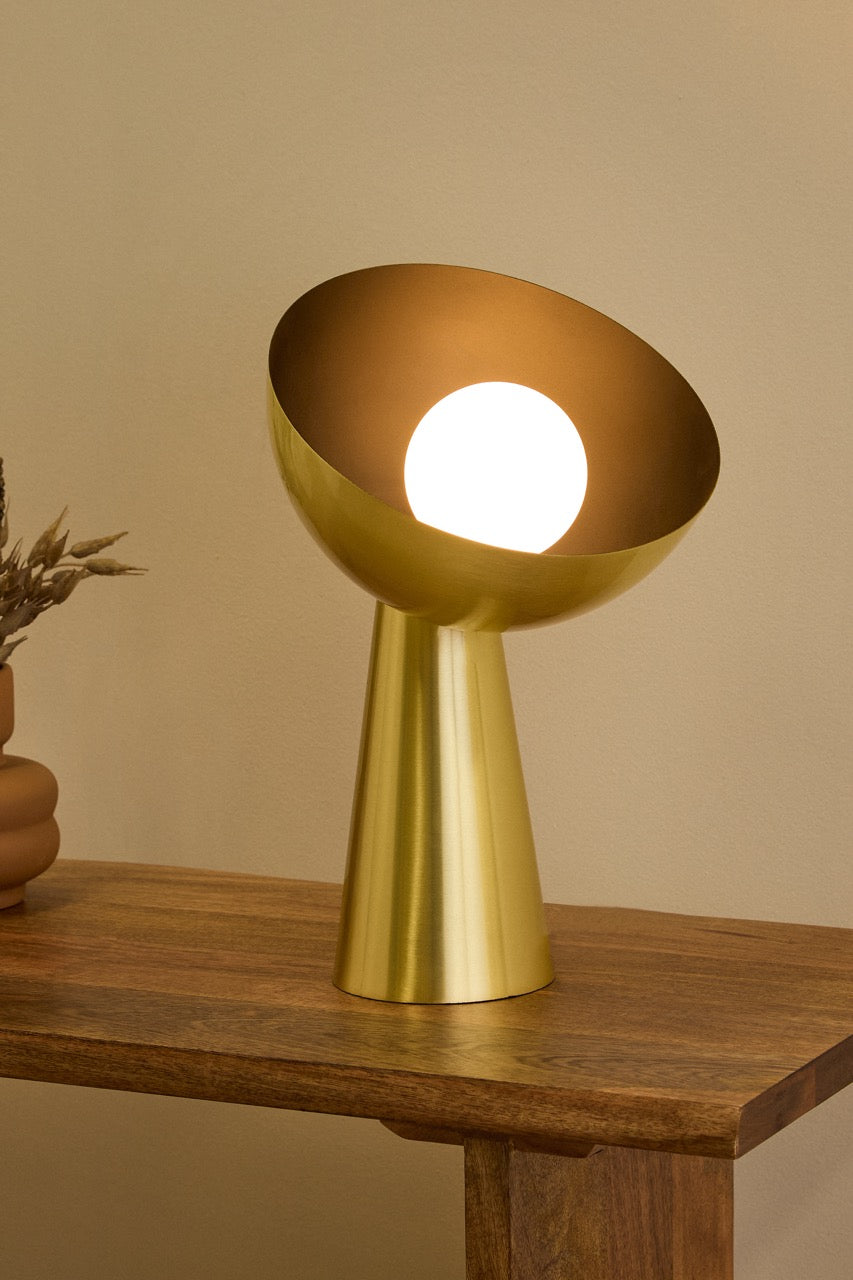 Grand Designs Hugh Table Lamp Gold