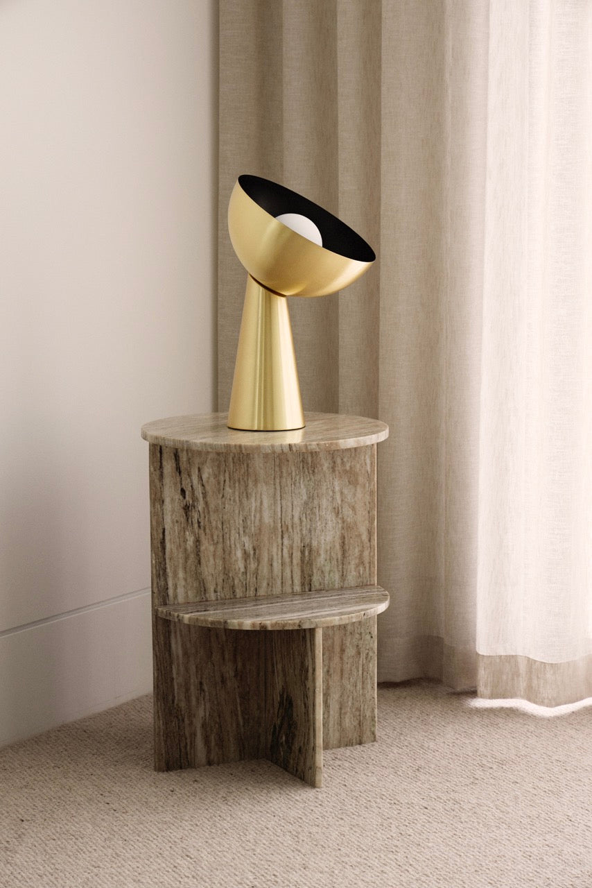 Grand Designs Hugh Table Lamp Gold