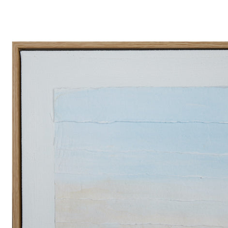 Amalfi Coast Cut Paper Wall Art Blue