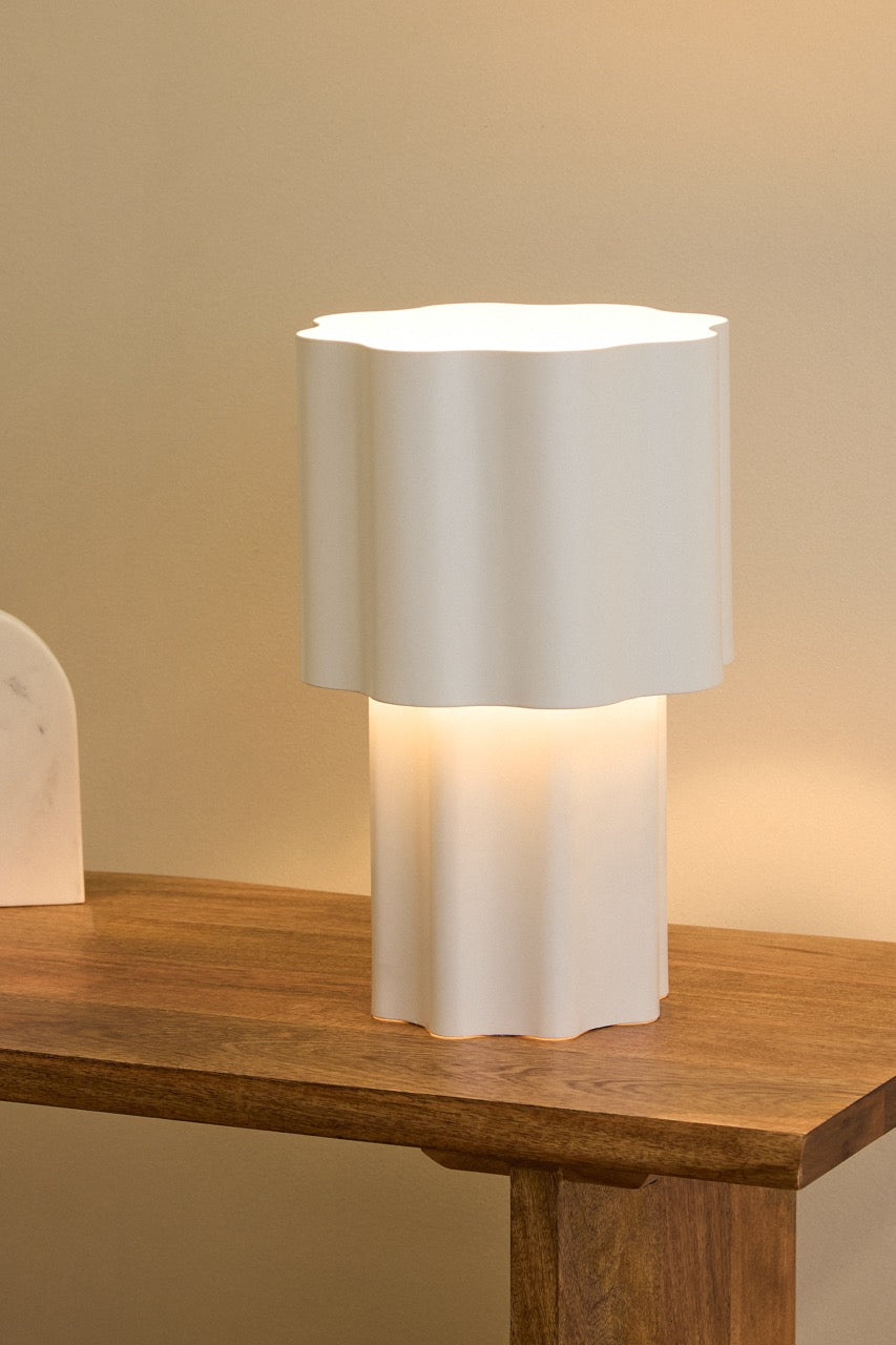 Amalfi Ronnie Metal Table Lamp White